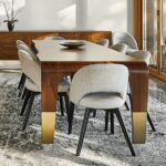 modern live edge dining table